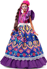 Barbie Signature Doll, 2022 Dia De Muertos Collectible, Traditional Ruffled Dres