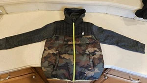 Hurley Boy's Twofer Puffer Jacket Camo 12-13 years - Picture 1 of 3