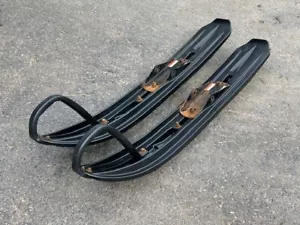 Set of Arctic Cat SLP Black Plastic Skis ZR ZL ZRT Z CROSSFIRE FIRECAT M8 M6 - Picture 1 of 7