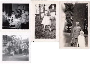 4 Vintage snap shots of children being cute and having fun sweet brother sister - Picture 1 of 2