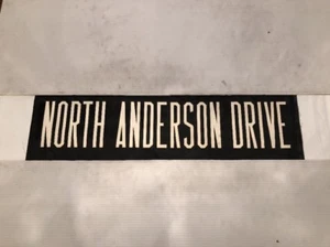 Aberdeen Scotland Vintage Leinen Bus Rollo 30" - North Anderson Drive - Bild 1 von 3