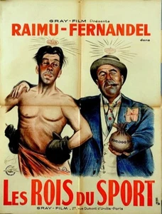FERNANDEL RAIMU LES ROIS DU SPORT Pierre Colombier 1937 60x80 - Picture 1 of 1
