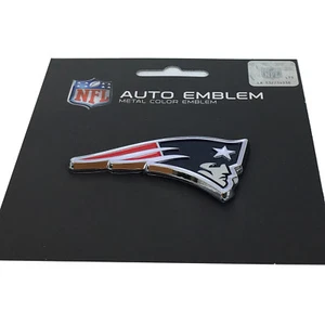 New NFL New England Patriots Auto Car Truck Heavy Duty Metal Color Emblem - Picture 1 of 2