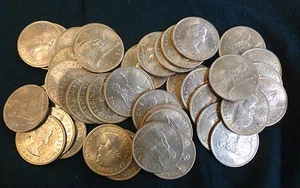FDC Penny pre-decimali full luctre x40 lotto sfuso E.II anni 60 ex borsa come nuova unc - Foto 1 di 1