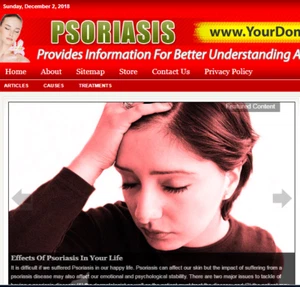 Sitio web de Great Psoriasis Store Instalación gratuita + Alojamiento gratuito - Photo 1/1