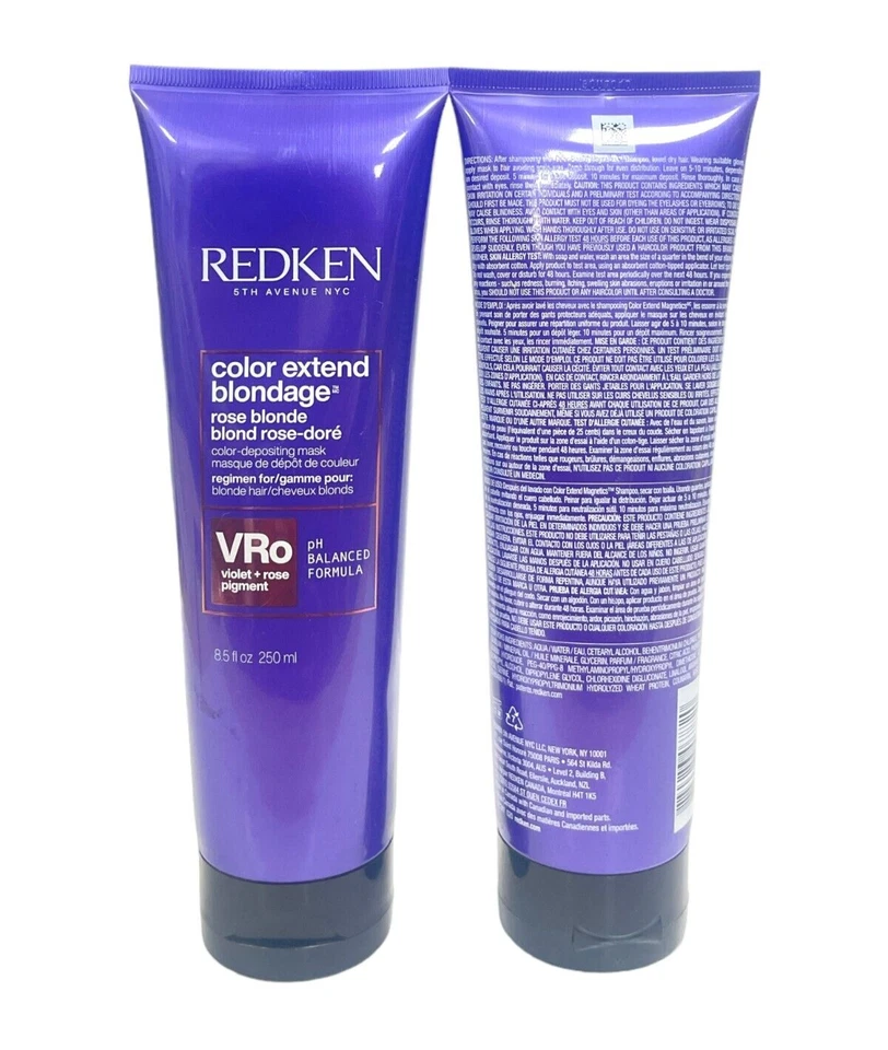 Redken Color Extend Blondage (8,5 жидк. унц/250 мл/фиолетовый + розовый) лот из 2, новый - Изображение 1 из 1