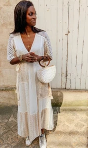 ZARA WHITE LIMITED EDITION STUDIO DRESS WITH CUTWORK EMBROIDERY 2500/769 SMALL S - Picture 1 of 31