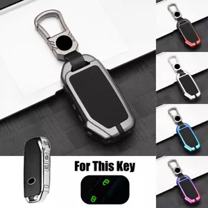 Zinc Alloy Silicone Car Key Fob Case Cover For Kia Sportage Optima Forte Soul K3 - Foto 1 di 19
