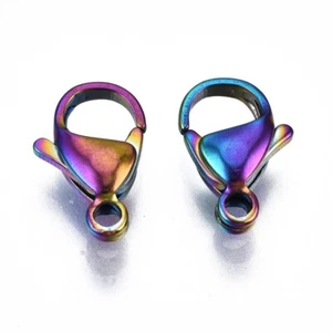 Schmuckkarabiner Edelstahl Ionenbeschichtet 11x7, 15x9 - 5/10/20 Stück - Bild 1 von 1