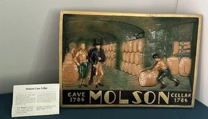 Molson Beer Cave Cellar Advertising Plaque Limited Edition Styrofoam Mancave - Picture 1 of 8