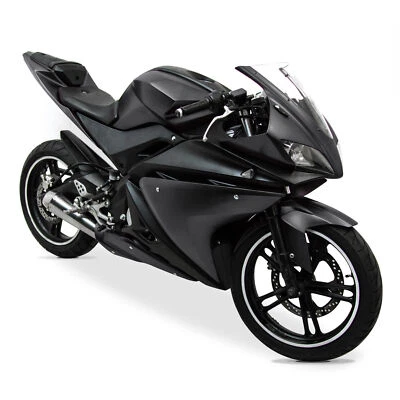 Carenado completo (21 unidades en total) negro/negro Yamaha YZF-R125 2008-2013 - Imagen 1 de 4