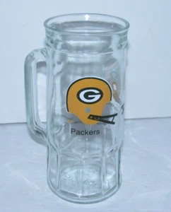 Tazza barattolo vetro birra Green Bay Packers NFL vintage Fisher Peanuts - Foto 1 di 6