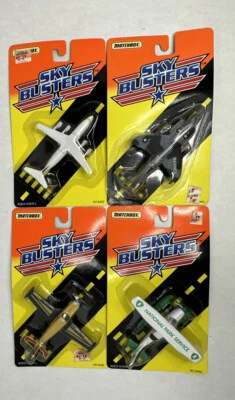 Vintage Matchbox Sky Busters Lot Of 4 1994 Comanche Marines Continental National - Image 1 of 4