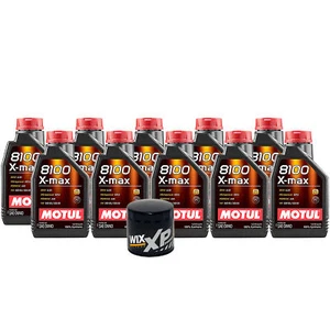 10L Motul 8100 X-MAX 0W40 Wix XP Filter Motor Oil Change Kit API SN - Picture 1 of 1