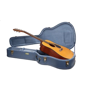 Crossrock Wood For Dreadnought Acoustic Guitars,Mink Imitation Fleece-Smoke Blue - Picture 1 of 6