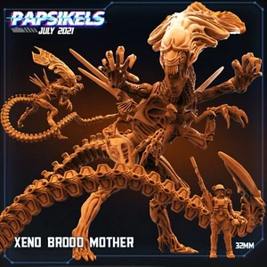 Xeno Brood Madre (Reina) Escala Épica Papsikels Miniatura AvP, Aliens - Imagen 1 de 1