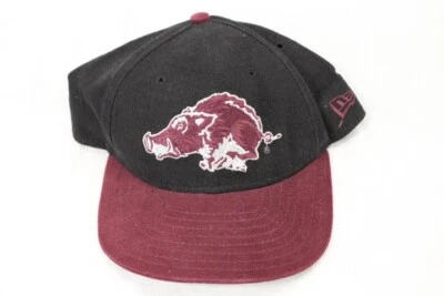 VTG New Era Low Profile Arkansas Razorback Cap One Size Fits Most Made USA - Image 1 of 4