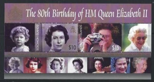 SOLOMON ISLANDS 2006 QUEEN ELIZABETH 80TH BIRTHDAY MINIATURE SHEET UM, MNH - Picture 1 of 1
