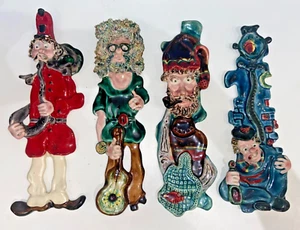 4 large Vintage Licinio Wall Plaque Italian bitossi Signed fat lava wiinblad - Picture 1 of 13