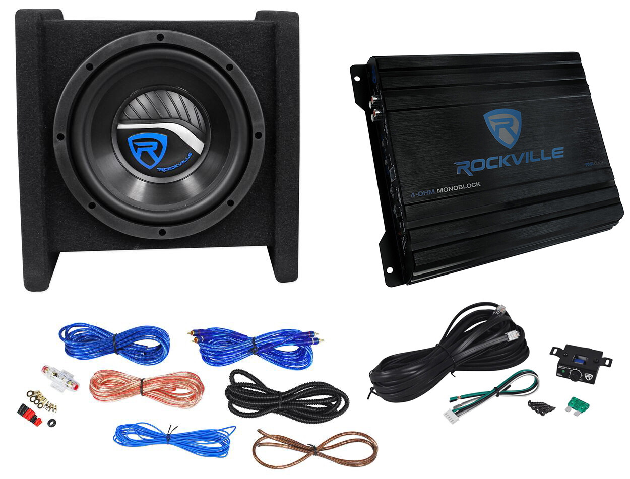 Truck Subwoofer Sub+Amp Kit 