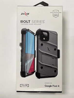 Zizo Bolt Series Case Google Pixel 4, Belt Clip With Tempered Glass - Image 1 of 4
