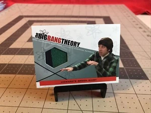 2012 Cryptozoic Big Bang Theory Howard’s Green Shirt M-11 Wardrobe Card - Picture 1 of 4