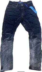 Blogger SEXY WOMEN Jeans Hose denim dunkelblau Farbverlauf grau Gr. M 38 - Bild 1 von 2