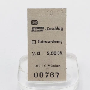 Fahrkarte Fahrschein Ic-zuschlag München  - Bild 1 von 2