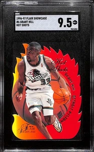 1996-97 Flair Showcase Hot Shots 6 Grant Hill SGC 9.5 MT+ - Picture 1 of 2