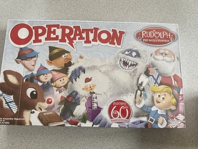 New Operation Rudolph the Red Nosed Reindeer 60th Anniversary Board Game Holiday - Image 1 of 4