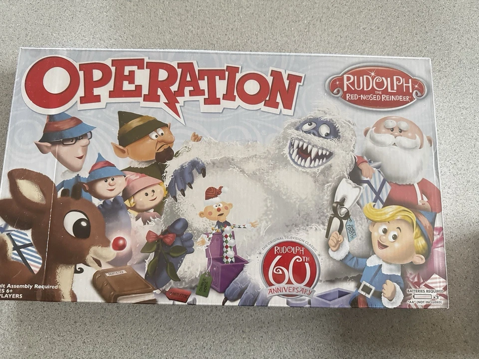 New Operation Rudolph the Red Nosed Reindeer 60th Anniversary Board Game Holiday - Image 1 of 4