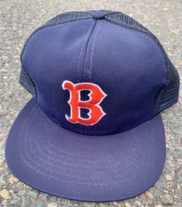 Vintage Boston Red Sox 70s MLB Embroidered Retro Trucker Snapback Baseball Hat - Picture 1 of 8