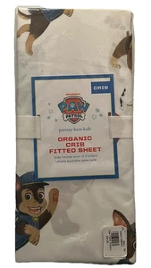 Pottery Barn Kids Paw Patrol Organic Cotton Crib Fitted Sheet_New_T#E - Picture 1 of 2