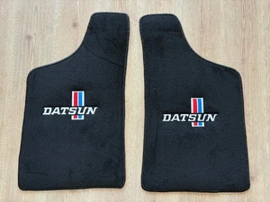 Fit For Datsun 620 Pickup Truck Floor Mat Carpet Black 2pcs 1973-79 - Picture 1 of 4