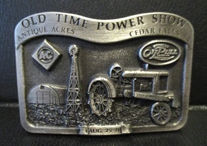 Rumely Allis Chalmers WC Tractor Fairbanks Belt Buckle 1988 Show Antique Acres - Picture 1 of 3