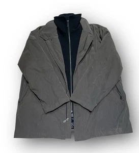 BARACUTA Men's XL Gray Weather Resistant Poly Jacket Quilted Lining Full Zip - Picture 1 of 8