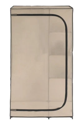 LIVARNO Textil Kleiderschrank Garderobe ca. 100 x 174 x 46 cm - BEIGE - Bild 1 von 3