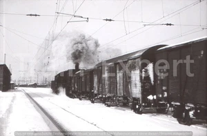 originale KB sw Dia Positive - locomotiva a vapore 050 574 come locomotiva scorrevole ad Aquisgrana-Ovest 18.02.69 - Foto 1 di 1