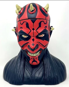 NEW DARTH MAUL BUST CONTAINER STAR WARS EPISODE I - SEALED VINTAGE APPLAUSE 1999 - Picture 1 of 19