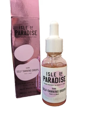 Gotas autobronceadoras para rostro y cuerpo Isle of Paradise Dark - 1,01 oz, 30 ml Foto 1 de 4