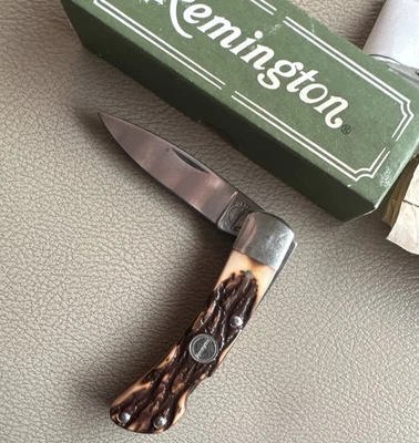 Navaja de Bolsillo Remington UMC One R5 Gentleman’s Lockback Hecha en EE. UU. Nueva Foto 1 de 4