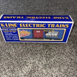 Vintage. K-Line # 6460 America Salutes the Troops Boxcar, 0/027 Lionel Train Neu OVP - Bild 1 von 10