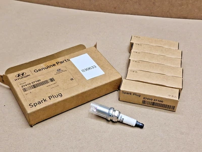 Hyundai Terrecan HP Spark Plug Set X6 3.2i V6 4WD 2001-2008 2741037100 Genuine - Image 1 of 4