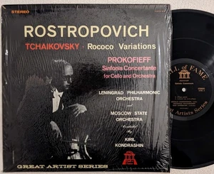 Hall Of Fame HOFS 510 lp ROSTROPOVICH Tchaikovsky / Prokofieff SHRINK stereo - Imagen 1 de 5