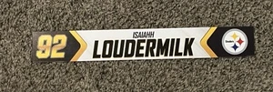 Pittsburgh Steelers Isaiahh Loudermilk Team Issued Nameplate Acrisure Stadium! - Picture 1 of 1