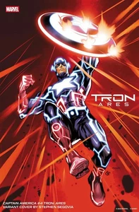 Captain America #4 Stephen Segovia Tron: Ares Variant Marvel NM - Picture 1 of 2