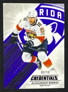 2024-25 UD Credentials Aleksander Barkov Purple /10 #16 Florida Panthers - Bild 1 von 2