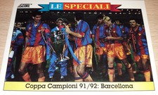 1993 CARD SCORE CHAMPIONS CUP 91/92 BARCELONA N°10 FOOTBALL ALBUM