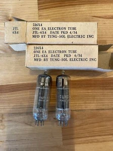 Lot of 2 Tung-Sol JTL 6X4WA Vacuum Tube NOS Vintage - Picture 1 of 4