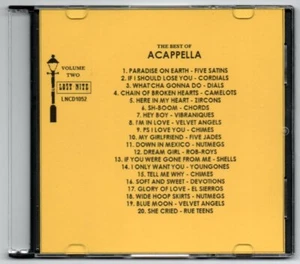 LOST NITE RECORDS THE BEST OF ACAPELLA VOLUME 2 - Picture 1 of 2